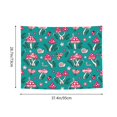 thumbnail image 4 of Red Mushroom Flower Greenery Tapestry for Bedroom - Tapestry Wall Hanging Wall Tapestry for Dorm Wall Decor Home Decoration , Aesthetic Funny Tapestry 29 x 37in, 4 of 5