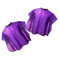 thumbnail image 2 of 2Pcs Hair Dye Cape Purple Cloth PVC for Professional Hairstylists, 2 of 9