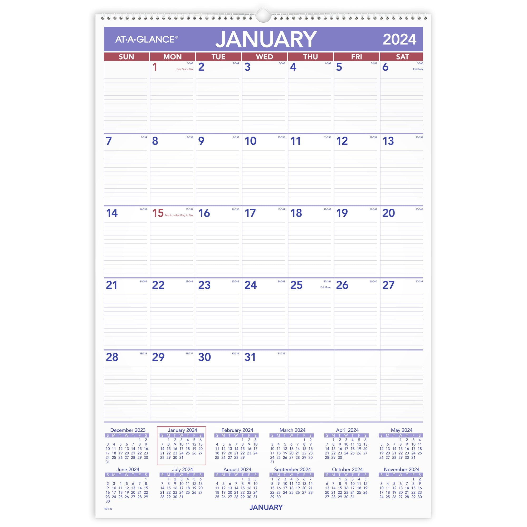 ATAGLANCE 2024 Monthly Wall Calendar Large 20 x 30 Monthly Wall