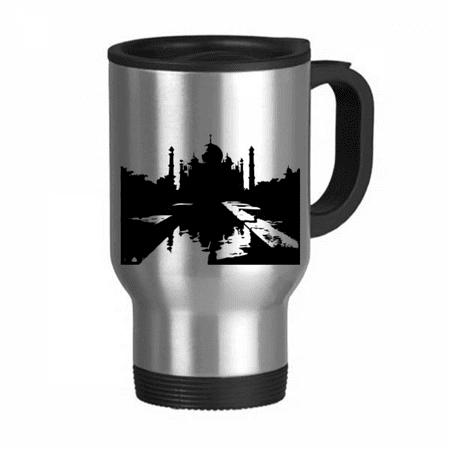 

Ancient Buildings Taj Mahal Travel Mug Flip Lid Stainless Steel Cup Car Tumbler Thermos