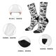 thumbnail image 5 of Balery Black White Halloween Calcetas Largas con Estampado para Hombre y Mujer – Suaves y Transpirables, Talla Única (US 5-11), 5 of 6