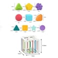 thumbnail image 3 of Juguete de clasificación con forma de bebé, juguete de clasificación para bebé con bandas elásticas, contenedor de clasificación sensorial, juguetes de aprendizaje para niñas y niños, 3 of 7