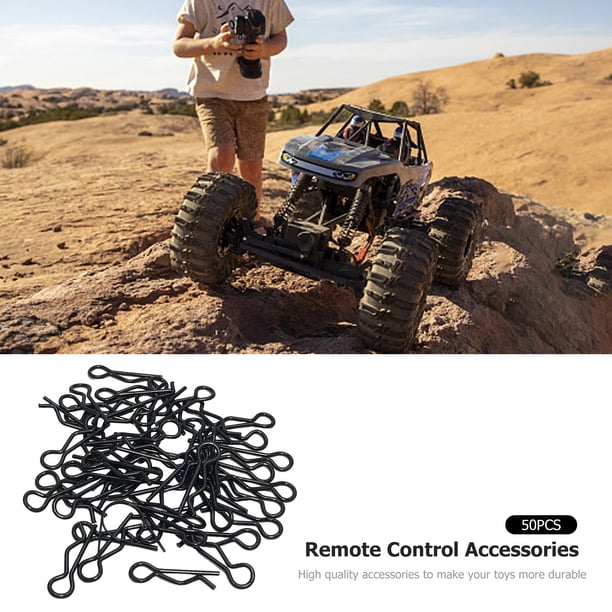 50 Uds. Clips para el cuerpo, accesorios, Clip de carcasa de cuerpo de Metal, pestillo de carcasa para Axial Arrma