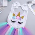 thumbnail image 3 of YiZYiF Robe d'Halloween pour Filles avec Bandeau Jupe Tutu Colorée Cosplay Fête Compétition Princesse Tenue de Déguisement Colorée 2-3 Ans, 3 of 8
