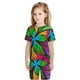 thumbnail image 5 of Balery Multicolored Beautiful Flower Conjunto de Pijama Infantil de Manga Corta con Estampado – Ropa de Dormir de Algodón Suave-3X-Large, 5 of 5