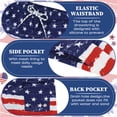 thumbnail image 2 of Zando 4th of July Swim Trunks for Boys with Compression Liner Patriotic American Flag Quick Dry Stretch Board Shorts 4-12, 2 of 7