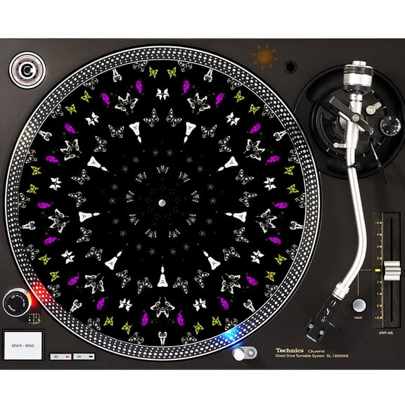 KuzmarK™ 12" DJ Turntable Slipmat - Butterfly Kingdom