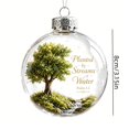 thumbnail image 3 of Light Up Religious Christmas Ornament Ball,Psalm 1:3 Scripture Tree of Life Design LED Hanging Bauble,Transparent Holiday Tree Mantel Decor,E, 3 of 6