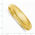 thumbnail image 2 of 14K Yellow Gold 7/16 Oversize Florentine Engraved Hinged Bangle Bracelet, 2 of 2