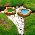 thumbnail image 4 of Paisaje Mini Piscina Cuento De Hadas Jardín Césped Decoración Resina Adornos Artesanales Inevent HA040732-03, 4 of 6
