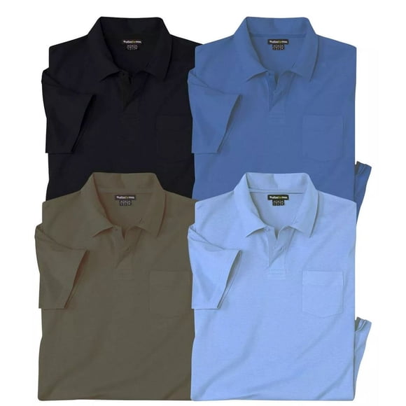 Atlas For Men Mens Jersey Polo Shirt (Pack of 4)