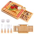 thumbnail image 5 of Charcuterie Boards Gift Set: Charcuterie Board Set, Bamboo Cheese Board Set - Unique Mothers Day Gifts for Mom - House Warming Gifts New Home, Wedding Gifts for Couple, Bridal Shower Gift, 5 of 7