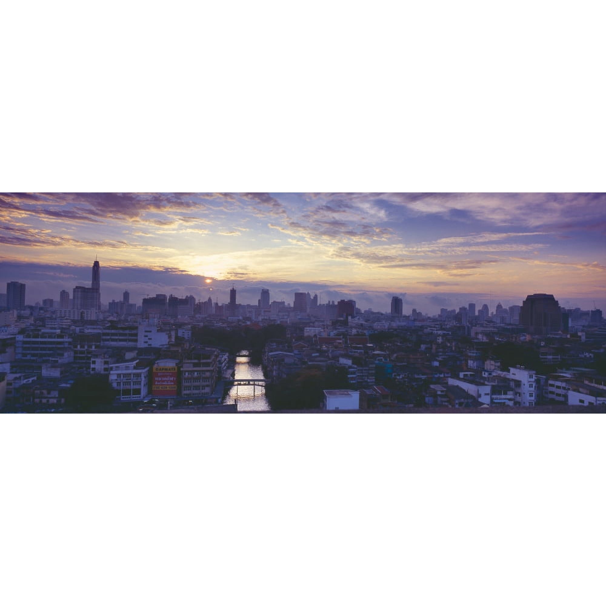 Posterazzi Aerial view of a city Bangkok Thailand Canvas Art - Panoramic Images (27 x 9)