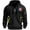 Black, variant on LUOGENLI Hoodies for Men Zip up Navy Blue Men's Casual Hoodies Sweatshirts Loose Fit Pullover Streetwear Autumn Winter Warm Jacket with Print Design for Daily Wear Blue Size XXXL