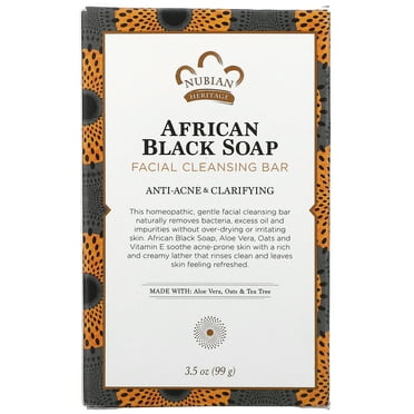 Nubian Heritage, Soap African Black Facial Bar, 3.5 Ounce