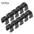 thumbnail image 3 of Uxcell 10pcs Bicycle Cable Clamps C-Clips Housing Hose Guide U-Clips Brake Derailleur Shifter for MTB Road Bike Black, 3 of 7