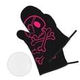 thumbnail image 2 of ZICANCN Oven Mitts and Pot Holders Sets,Red Shining Skull and Crossbones Baking Sets Kitchen Heat Resistant 4 Pieces, 2 of 8