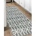 thumbnail image 3 of Unique Loom Matrix Trellis Collection Area Rug - Diamonds (2' 11" x 19' 8" Runner Gray/Ivory), 3 of 10