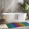 thumbnail image 2 of Rainbow Checkered Pattern Kitchen Rug Mat,Kitchen Runner Rugs Non Skid Washable,Decorative Kitchen Floor Mats for Kitchen,Sink,Laundry,17"x47.2", 2 of 7
