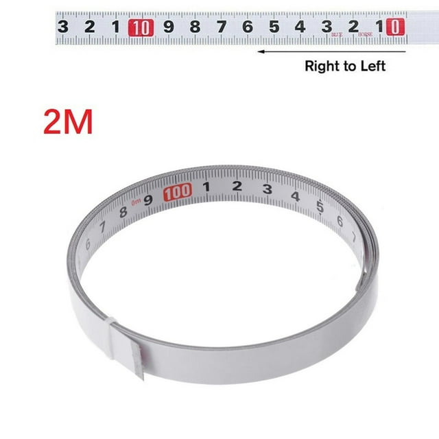 1Pc Self Adhesive Metric Miter Track Tape Measure Scale Ruler Woodworking Tools