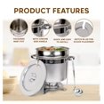 7 QT Soup Chafer Station with Contemporary Marmite Water Pan, Stainless