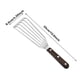 thumbnail image 4 of Espátula para pescado de acero inoxidable Espátula para pescado con diseño de borde fino Espátula metálica de cocina con mango térmico Ideal para dar la vuelta, freír y asar a la parrilla, 4 of 6