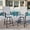 Light-Gray, variant on SUMMIT LIVING High Top 2-Piece Outdoor Swivel Bar Stools, Patio Metal Frame Counter Height Chairs with Quick-Dry Textilene, Black & Gray