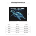 thumbnail image 5 of Disketp Ocean Turtle Flannel Blankets - Thick and Warm Blanket for Winter, Soft Fuzzy Plush King Blanket for All Seasons50"x40", 5 of 6