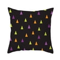 thumbnail image 1 of Funda de almohada de tiro de Halloween funda de cojín cuadrada patrones decorativos de araña luna y murciélago para fiesta de Halloween, 1 of 8