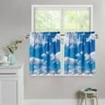 thumbnail image 5 of Blue Sky Kitchen Curtains Tiers Set of 2 Rustic Farmhouse Short Window Curtains for Living Room,Bathroom,Office Room Cafe, 5 of 6