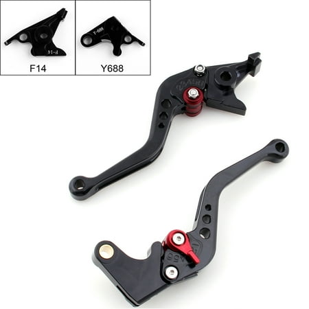 Areyourshop Short Brake Clutch Levers for Yamaha YZF R1 YZF R6 FZ1 FAZER R6S