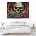 thumbnail image 3 of GOSMITH  Hippie Mushroom Tapestry Skull Tapestries Gothic Skeleton Tapestry Plants and Stars Tapestry Cactus Black Wall Tapestry for Bedroom Aesthetic, 3 of 7