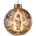 thumbnail image 7 of MYUNNIL Light Up Christmas Globe Ornaments, 3" Religious Clear Nativity Scene Hanging Ball Decoration with Built-In Warm LED Light, Cute Waterproof Seasonal Pendant for Tree Home Decor, 7 of 7