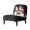 Snowmen, variant on HELLHERO Anti Scratch Soft Fabric Armless Accent Chair Protector for Armless Chair, Armless Chair Slipcover Deer and Snowflake Pattern Design