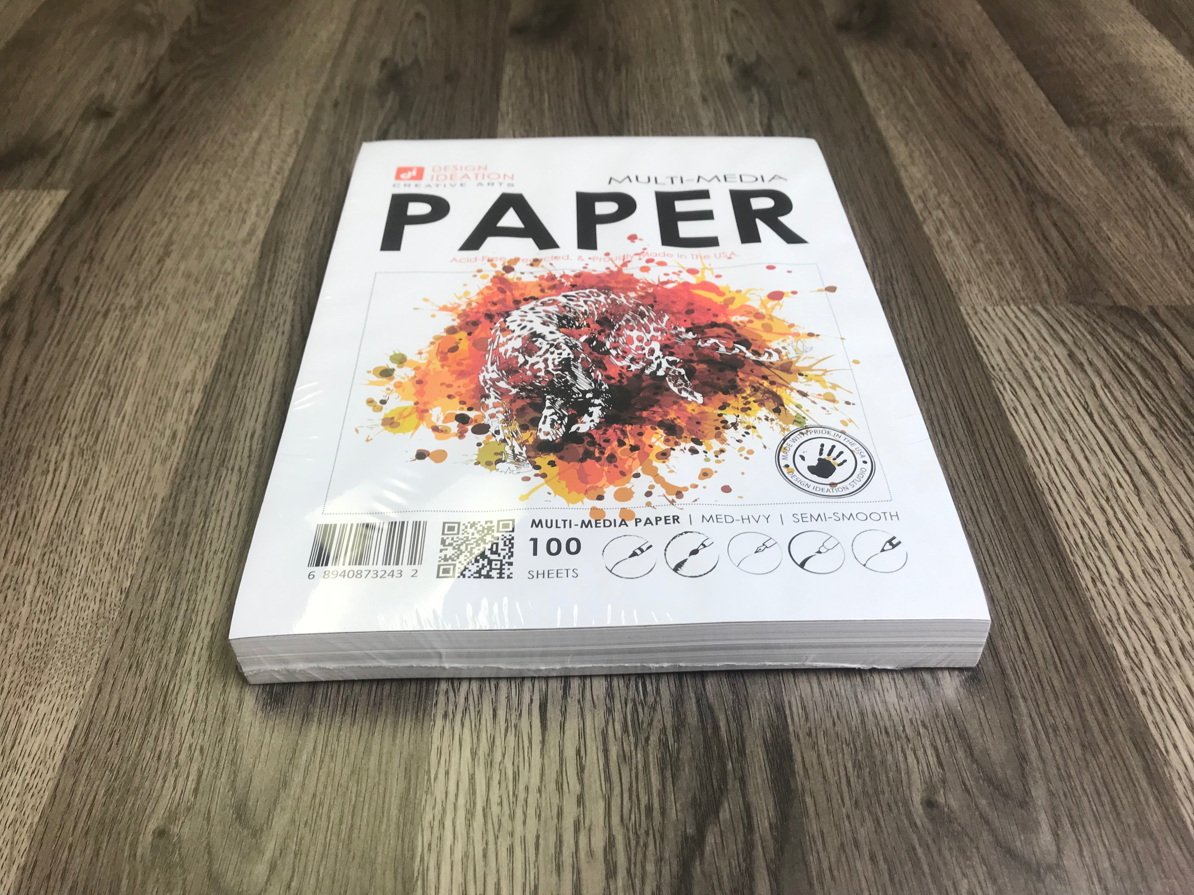 MULTI MEDIA Paper : Premium Sketch Paper. Loose Sheet Pack. (8.5" x 11") (100 Sheets)