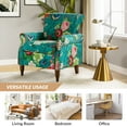 thumbnail image 4 of Wingback Accent Chairs Set of 2 Floral Armchairs Upholstered Living Room, 4 of 9