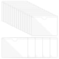 thumbnail image 1 of Unique Bargains 3' x 4' Self Adhesive Index Card Pockets Plastic Label Holder Sticky Pocket Sleeves, Clear 30 Pack, 1 of 6