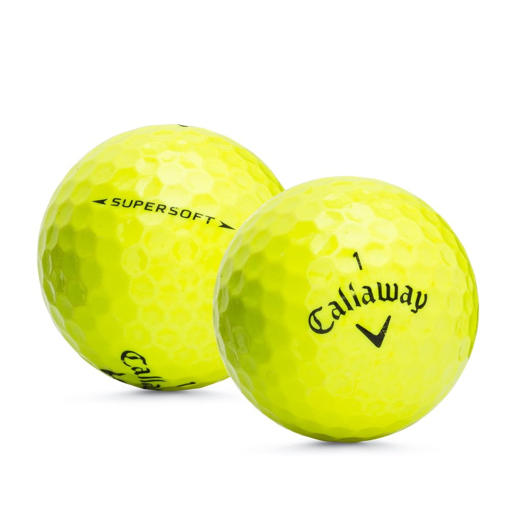 Callaway Supersoft Golf Balls, Yellow, Used, Mint Quality, 12 Pack ...