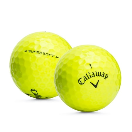 Callaway Supersoft Golf Balls, Yellow, Used, Mint Quality, 12 (Best Callaway Ball For Slow Swing Speeds)