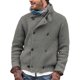 thumbnail image 5 of Suéter de talla grande europeo y americano, chaqueta de punto con botones de color liso para hombre, ropa para hombre, 5 of 6