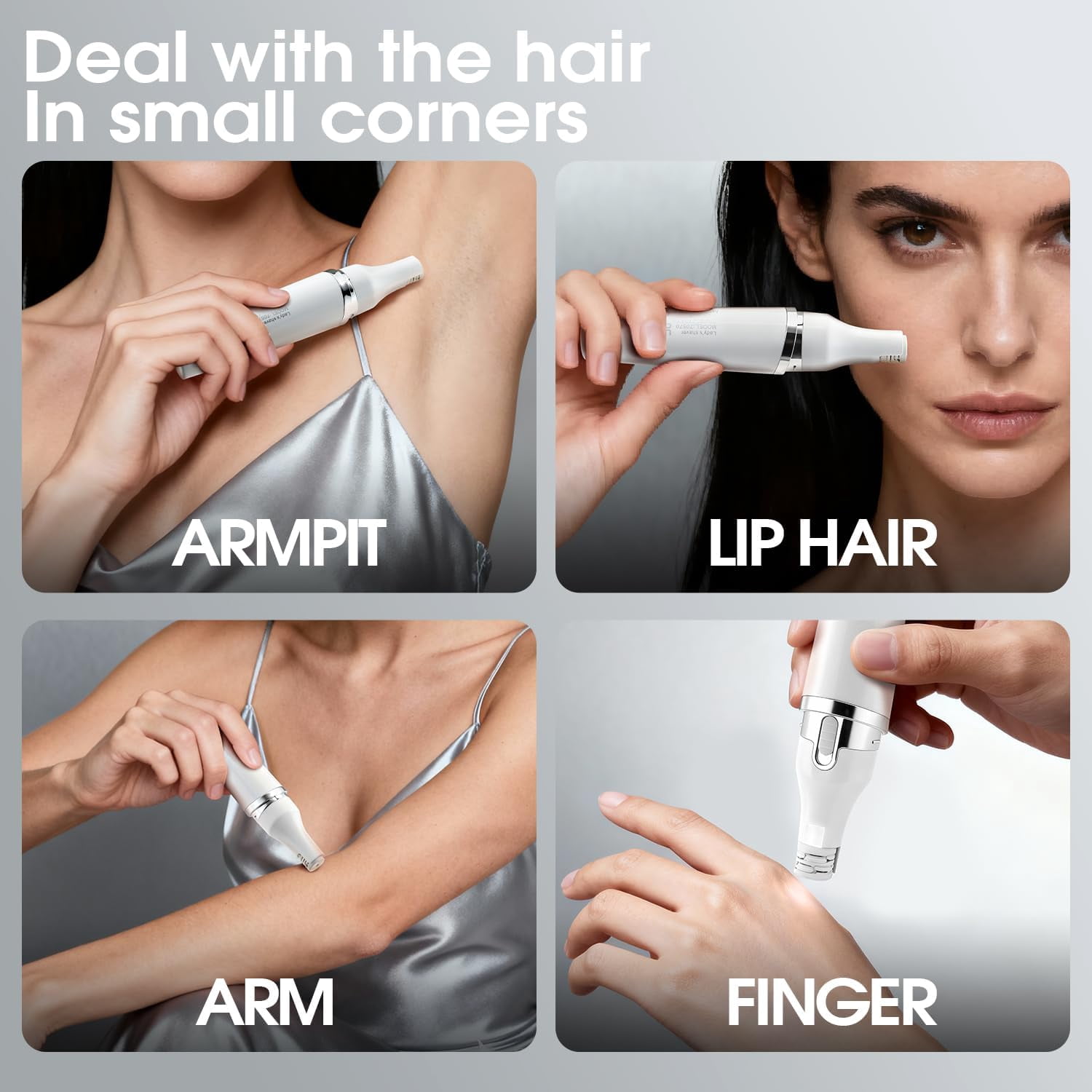 Women's Facial Shaver - Electric Face Razor for Women with LED Light, Removable Blade for Easy Cleaning, Type-C Charge, Gentle Hair Removal Device