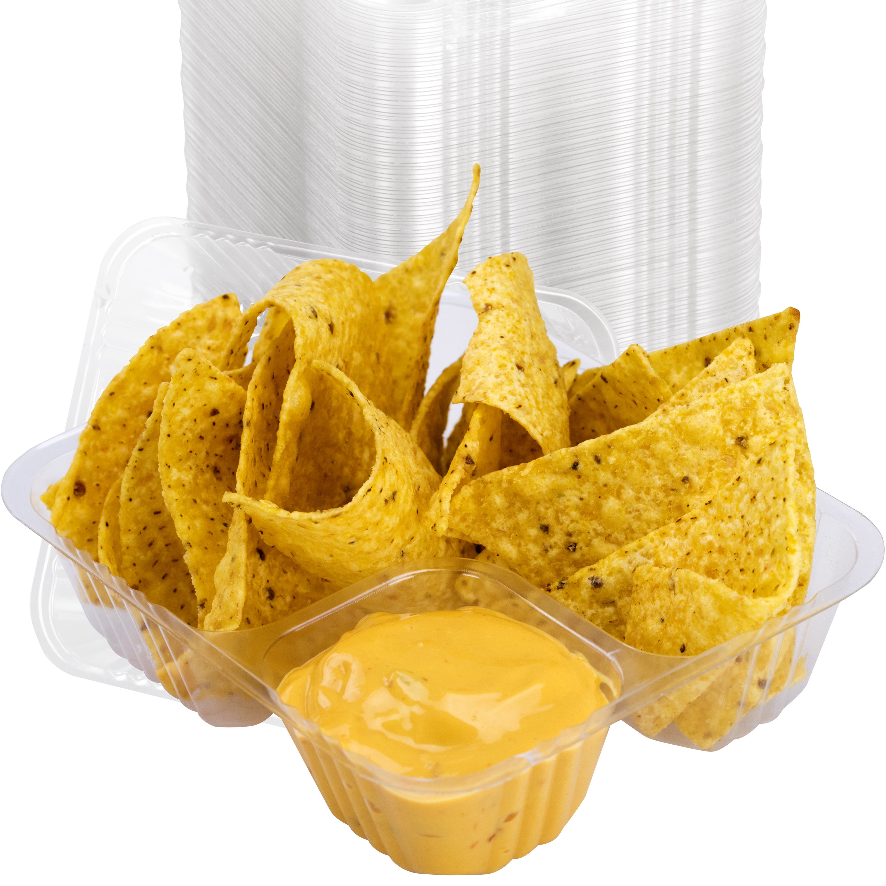 Details about   No-Spill 6x8 Disposable Clear Plastic Nacho Tray Value Pack by Avant Grub 