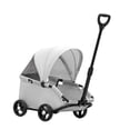 thumbnail image 3 of Cochecito para mascotas, carrito para perros y gatos, transpirable, de 4 ruedas, plegable, para gatitos, cachorros, conejos, compras y acampadas. gris, 3 of 8