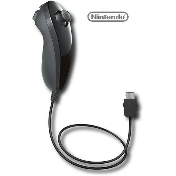 roem chef Sluit een verzekering af Original Nintendo Wii Nunchuk Controller - Black - Walmart.com