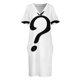 thumbnail image 4 of Question mark Loose Pocket Dress dresses summer Women's skirt, 4 of 7