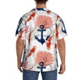 thumbnail image 3 of Lukts Koi Fish And Corals for Men's Hawaiian Shirt Beach Short Sleeved Button top-Small, 3 of 5