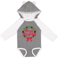thumbnail image 3 of Inktastic Merry Christmas Wreath with Red Bow and Ornaments Boys or Girls Long Sleeve Baby Bodysuit, 3 of 5
