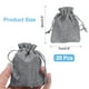 thumbnail image 2 of Uxcell 20 Pcs Bolsas de Yute con Cordón, 2.8 x 3.5 Pulgadas Bolsas de Favor para Joyas para Navidad, Acción de Gracias, Cumpleaños, Gris Plateado, 2 of 7
