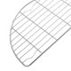 thumbnail image 3 of 2 rejillas pequeñas semicirculares de acero inoxidable para enfriar aceite, escurridor de vapor, para tempura y frituras, color plateado., 3 of 7