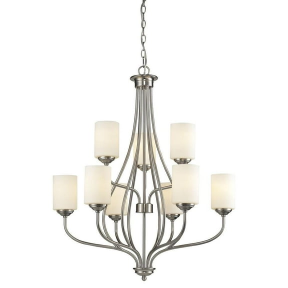 9 Light Chandelier in Fusion Style 30 inches Wide By 36 inches High Bailey Street Home 372-Bel-1809764
